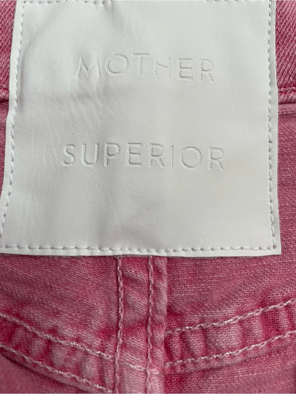 Mother Superior tomcat kick fray Jean shorts. Button fly.